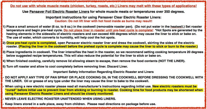 PanSaver Electric Roaster Liners. Fits 16  18  22 Quart Roasters 10 Pack of Liners(5 boxes of 2 bags each)  Rectangular - Image 3